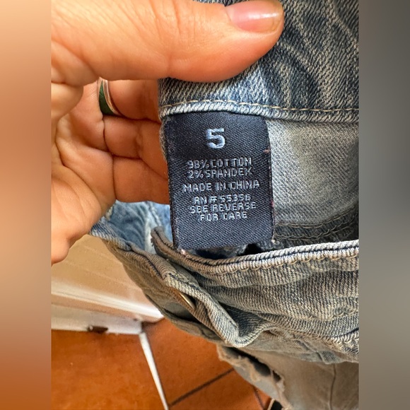 Blue Spice Denim Distressed Overalls - Picture 7 of 13